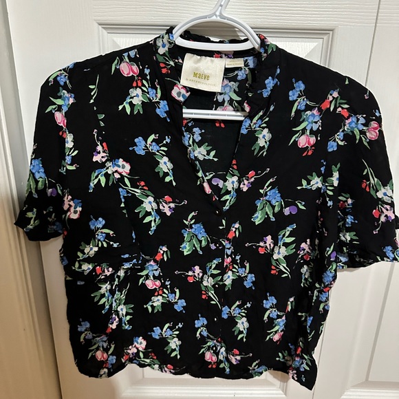 Anthropologie Maeve Aveiro Flutter-Sleeved Buttondown - Picture 4 of 4